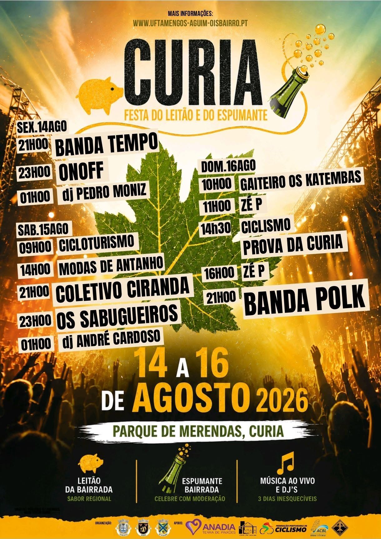 Festa do Espumante e do Leitão - Curia, Bairrada